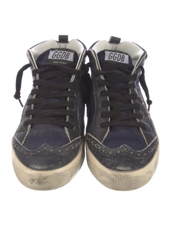Golden Goose Suede Graphic Print Sneakers