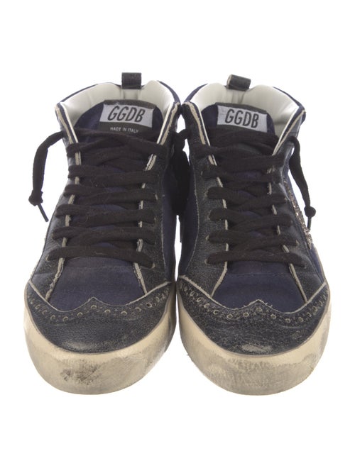 Golden Goose Suede Graphic Print Sneakers