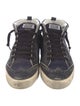 Golden Goose Suede Graphic Print Sneakers