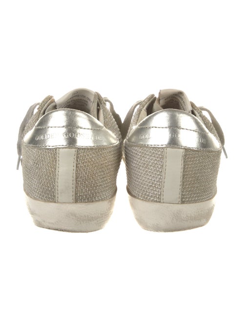 Golden Goose Leather Graphic Print Sneakers