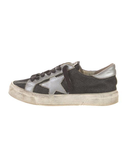 Golden Goose Glitter Graphic Print Sneakers