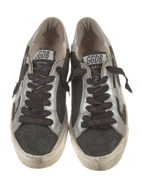 Golden Goose Glitter Graphic Print Sneakers