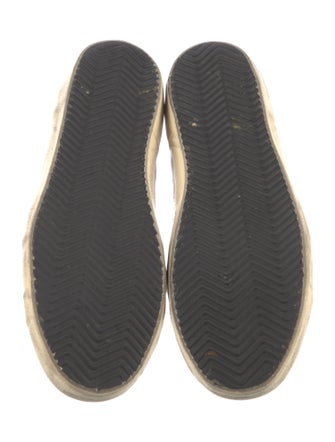 Golden Goose Leather Colorblock Pattern Sneakers