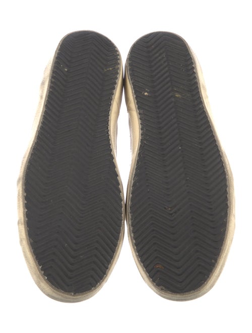 Golden Goose Leather Colorblock Pattern Sneakers