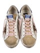 Golden Goose Leather Animal Print Sneakers