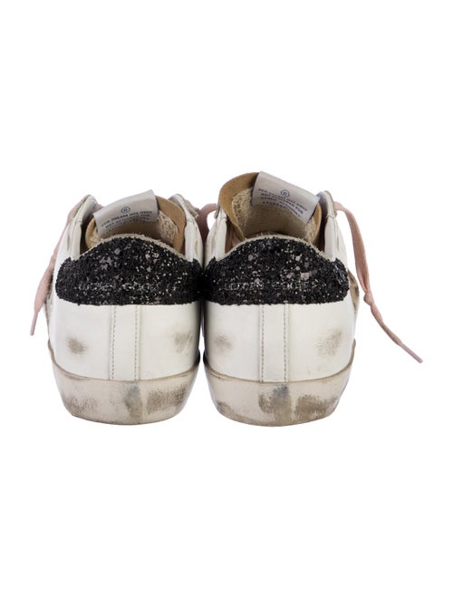 Golden Goose Leather Animal Print Sneakers