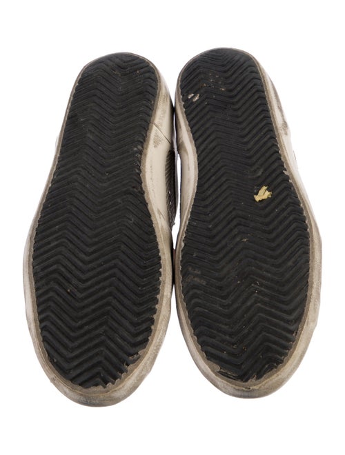 Golden Goose Leather Animal Print Sneakers