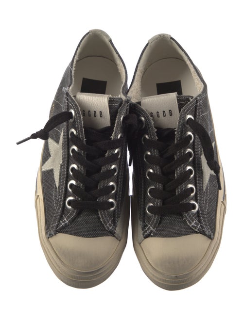 Golden Goose Canvas Distressed Accents Sneakers