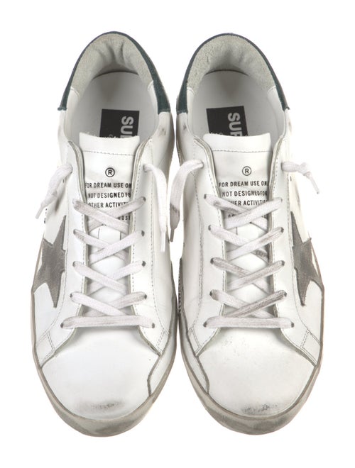 Golden Goose Leather Graphic Print Sneakers