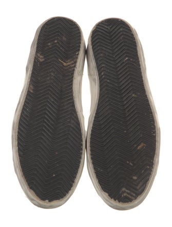 Golden Goose Leather Graphic Print Sneakers