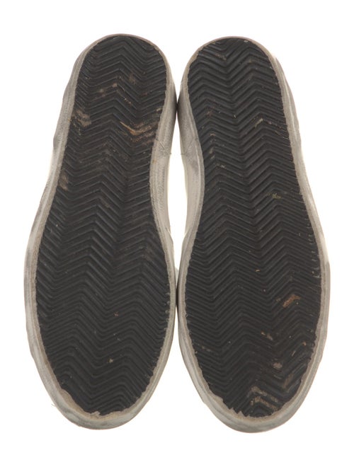 Golden Goose Leather Graphic Print Sneakers