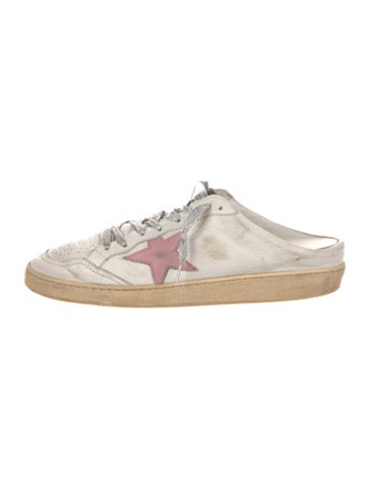 Golden Goose Leather Distressed Accents Sneakers