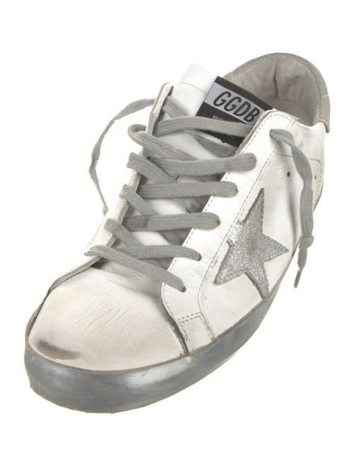 Golden Goose Leather Distressed Accents Sneakers
