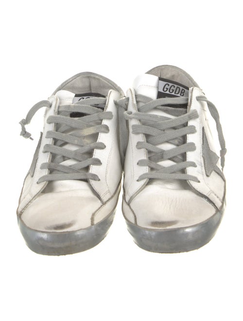 Golden Goose Leather Distressed Accents Sneakers