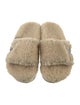 Golden Goose Shearling Glitter Accents Slides