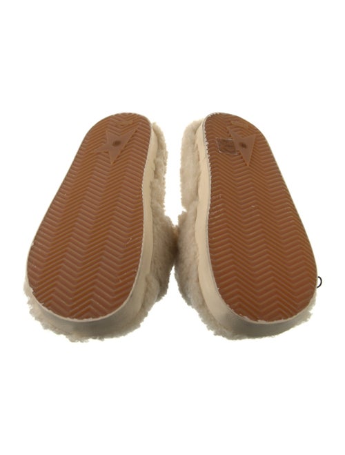 Golden Goose Shearling Glitter Accents Slides