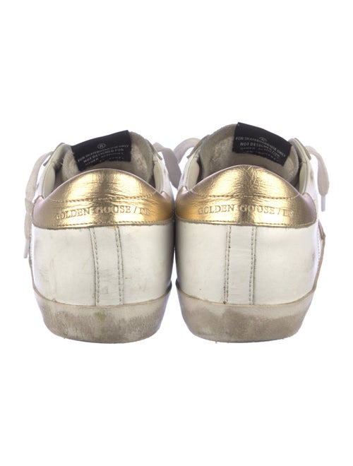 Golden Goose Leather Printed Sneakers