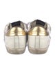 Golden Goose Leather Printed Sneakers