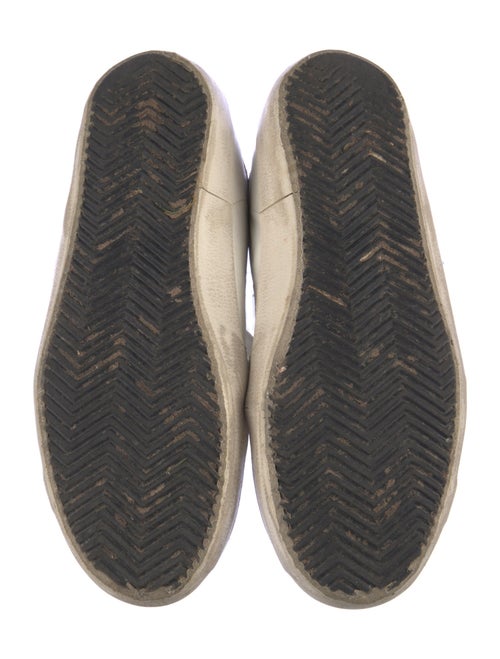 Golden Goose Leather Printed Sneakers