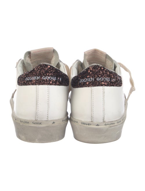Golden Goose Leather Graphic Print Sneakers
