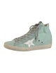 Golden Goose Canvas Graphic Print Wedge Sneakers