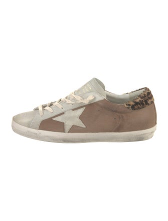 Golden Goose Suede Distressed Accents Sneakers