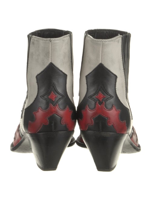 Golden Goose Leather Colorblock Pattern Chelsea Boots