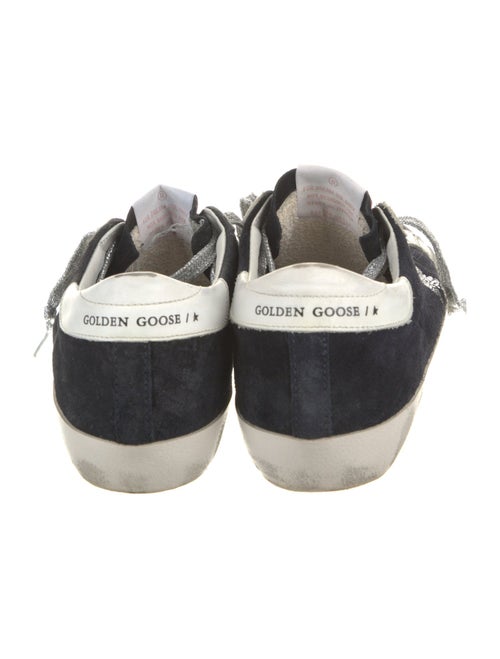 Golden Goose Suede Glitter Accents Sneakers