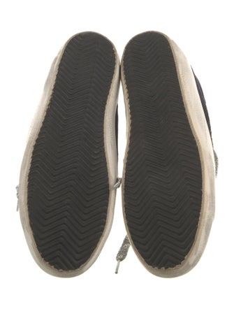 Golden Goose Suede Glitter Accents Sneakers
