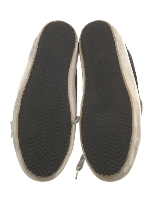 Golden Goose Suede Glitter Accents Sneakers