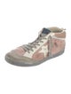 Golden Goose Suede Colorblock Pattern Sneakers