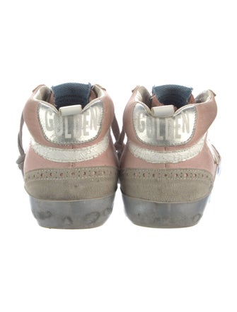 Golden Goose Suede Colorblock Pattern Sneakers