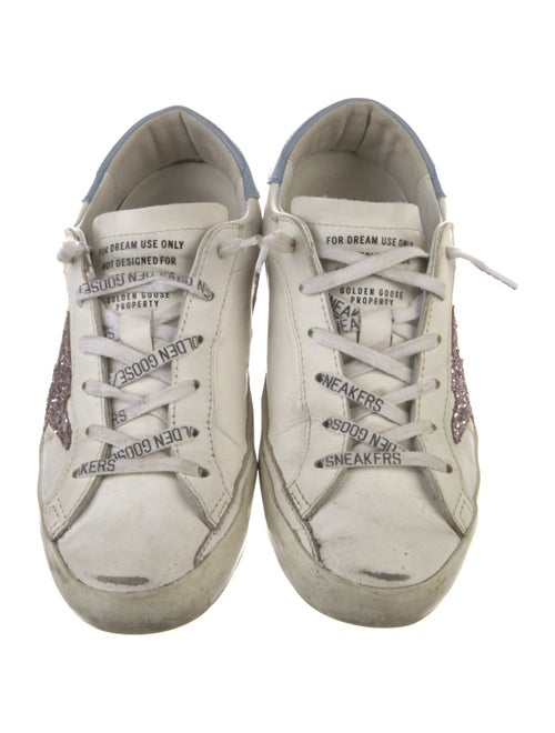 Golden Goose Leather Distressed Accents Sneakers