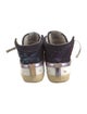 Golden Goose Suede Colorblock Pattern Sneakers
