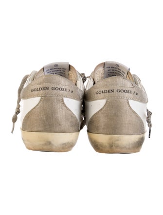Golden Goose Leather Colorblock Pattern Sneakers
