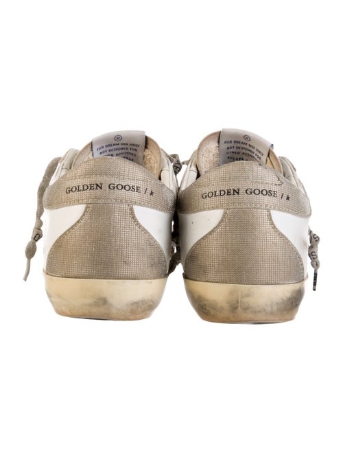 Golden Goose Leather Colorblock Pattern Sneakers