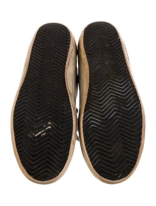 Golden Goose Leather Colorblock Pattern Sneakers