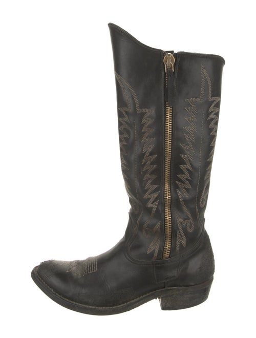 Golden Goose Leather Western Boots