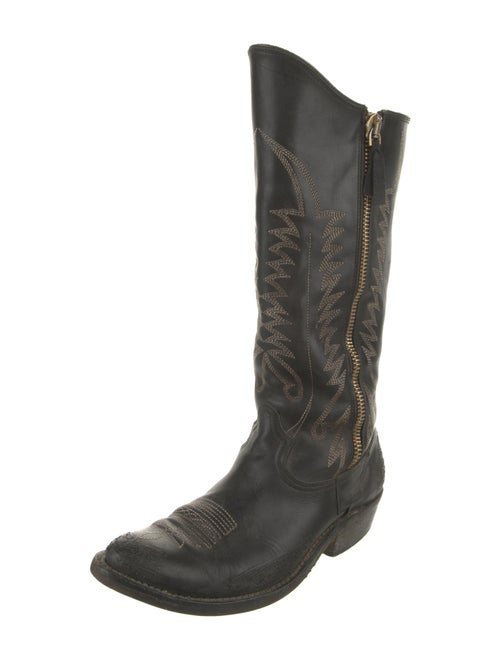 Golden Goose Leather Western Boots