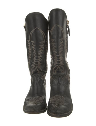 Golden Goose Leather Western Boots
