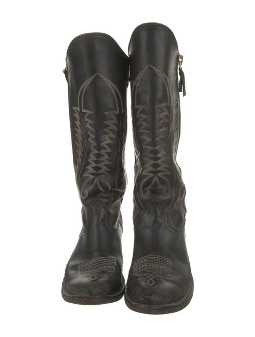 Golden Goose Leather Western Boots