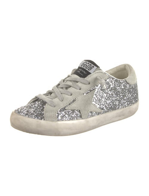 Golden Goose Glitter Distressed Accents Sneakers