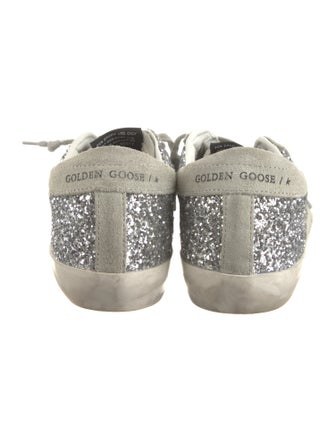 Golden Goose Glitter Distressed Accents Sneakers