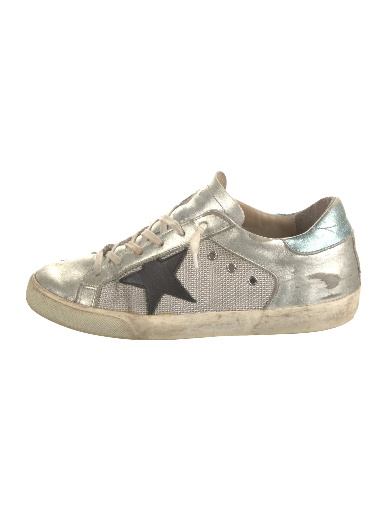 Golden Goose Leather Distressed Accents Sneakers