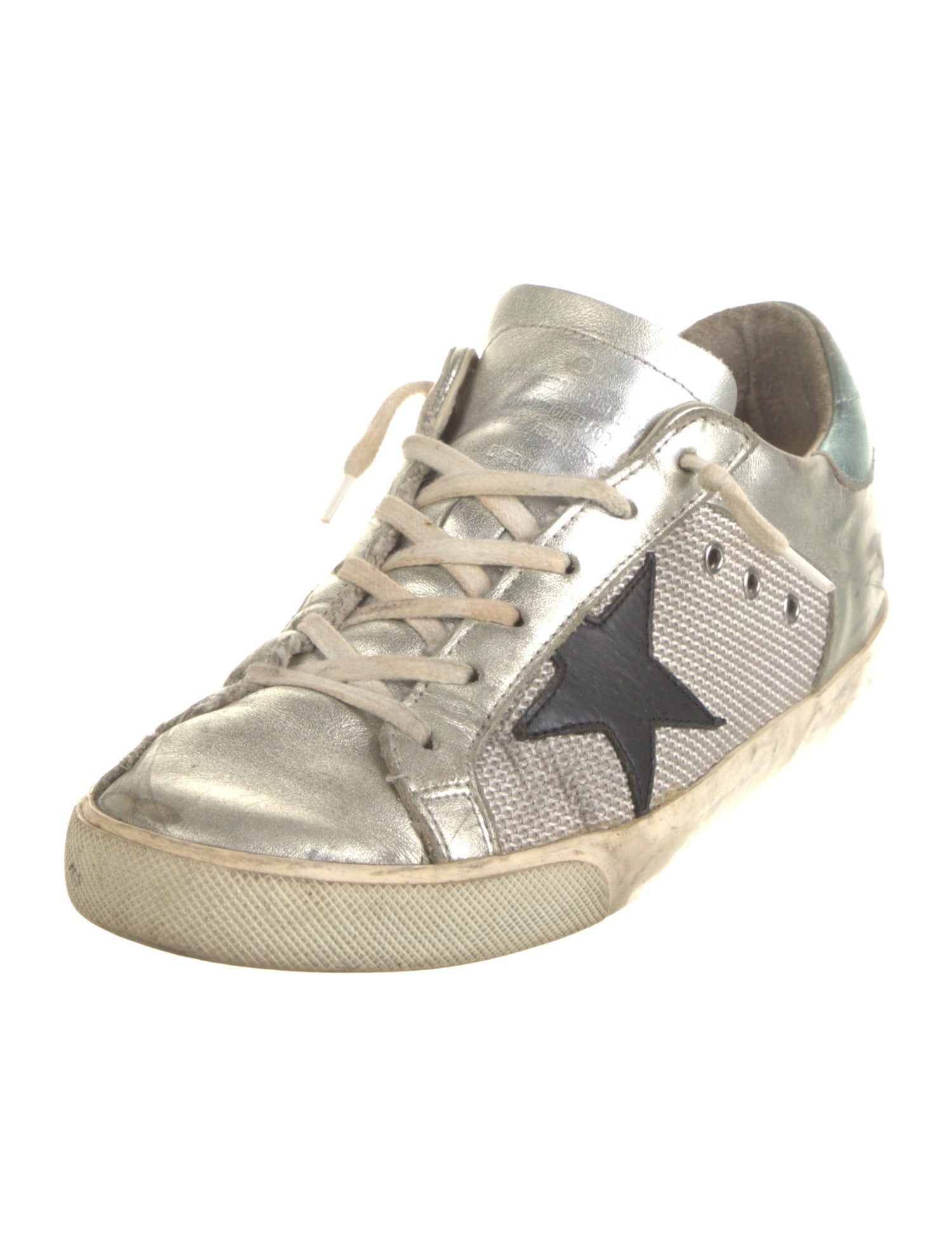 Golden Goose Leather Distressed Accents Sneakers