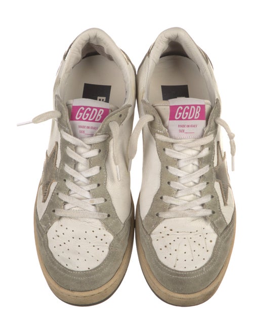 Golden Goose Leather Colorblock Pattern Sneakers