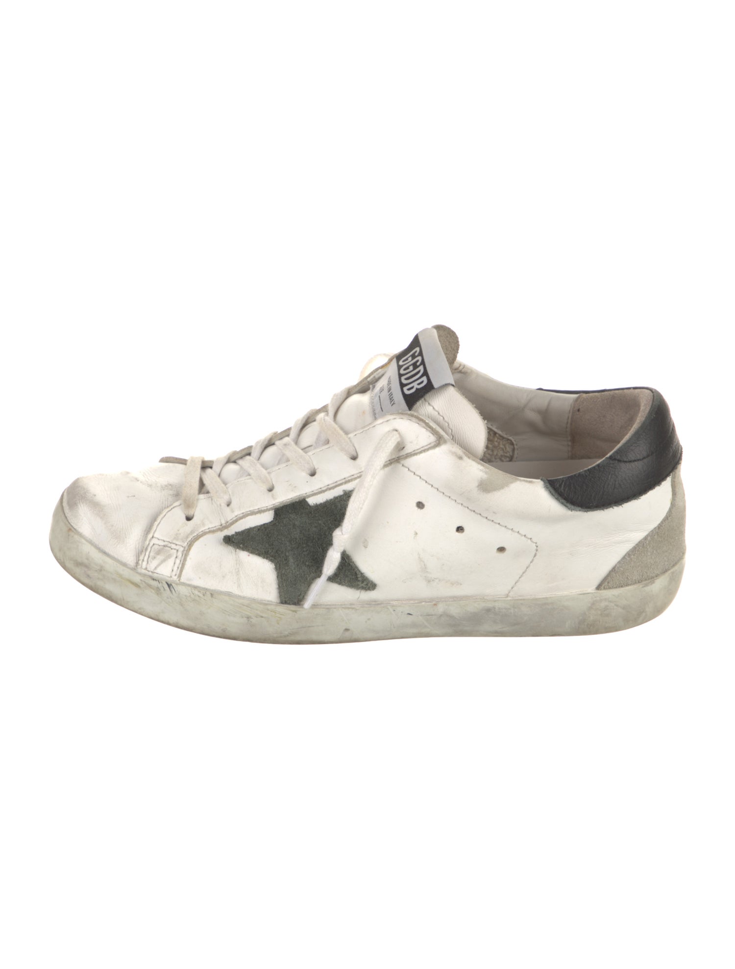 Golden Goose Leather Distressed Accents Sneakers