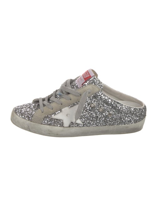 Golden Goose Glitter Graphic Print Sneakers