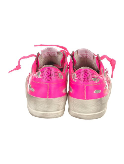 Golden Goose Leather Mesh Accents Sneakers