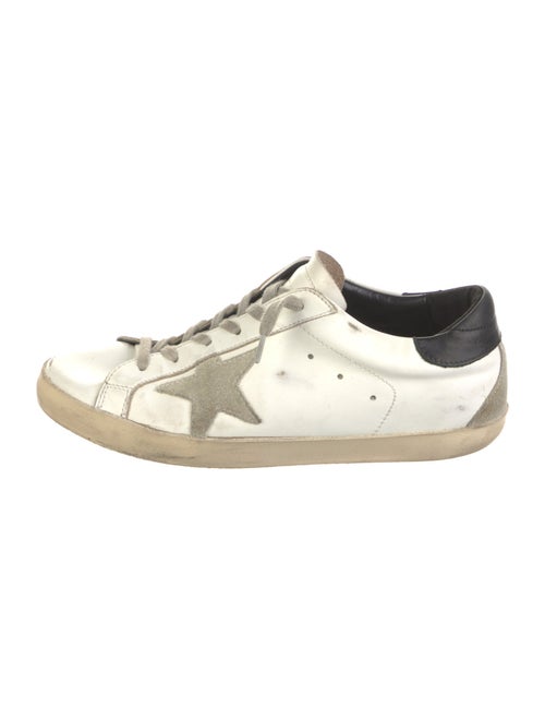 Golden Goose Leather Distressed Accents Sneakers